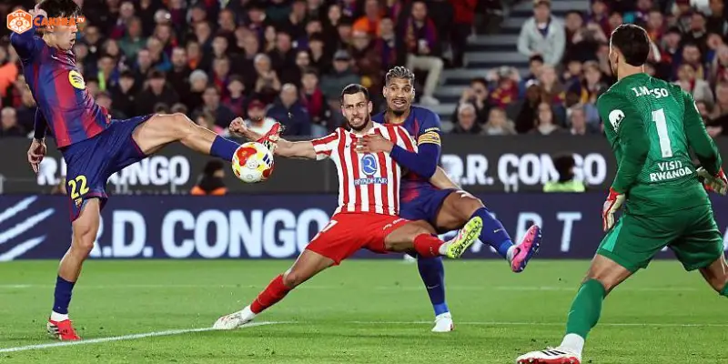 Khoảnh khắc ăn mừng bàn thắng trong trận Atlético de Madrid vs Barcelona đỉnh cao